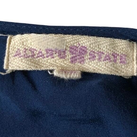 Altard State Romper  Womens M Lace Neck Elastic Waist Ruffle Keyhole Back Casual - Picture 7 of 8